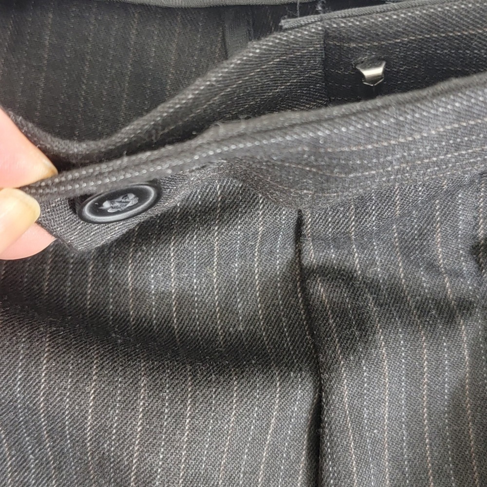 Perry Ellis Portfolio NWOT 50R Suit Modern Fit Pinstripe Black 2 Button Blazer - Picture 13 of 16